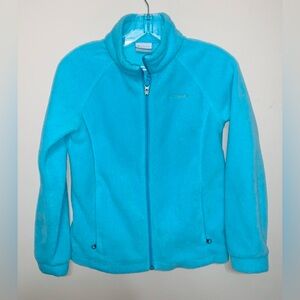 Columbia Aqua Blue Fleece Jacket